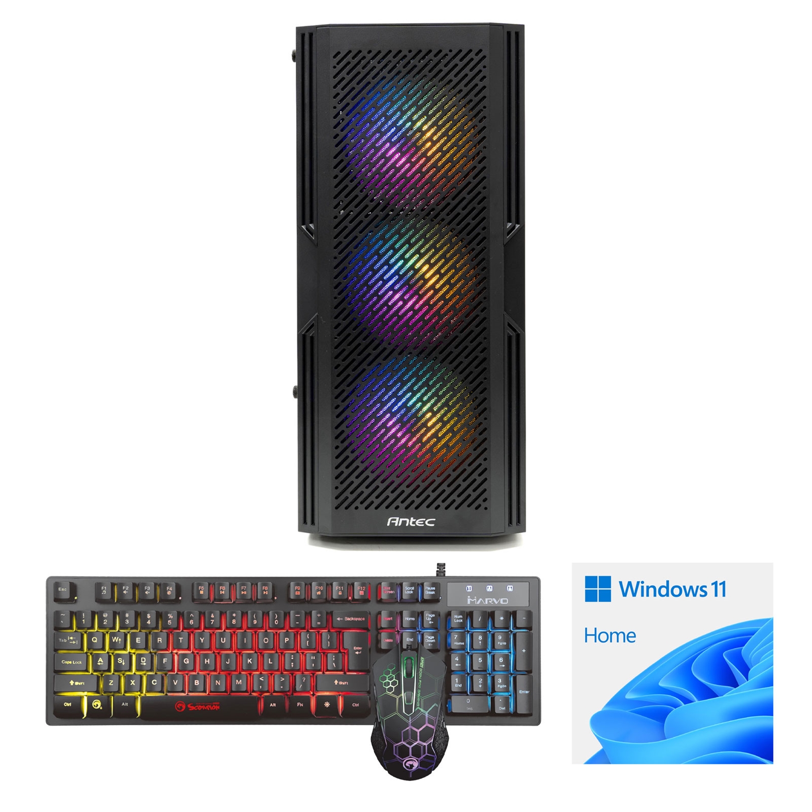 (image for) LOGIX Intel i5-10400F 6 Core 12 Threads, 2.90GHz (4.30GHz Boost), 16GB DDR4 RAM, 1TB NVMe M.2, 80 Cert PSU, RTX3060 12GB Graphics, Windows 11 home installed + FREE Keyboard & Mouse - Prebuilt System - Full 3-Year Parts & Collection Warranty