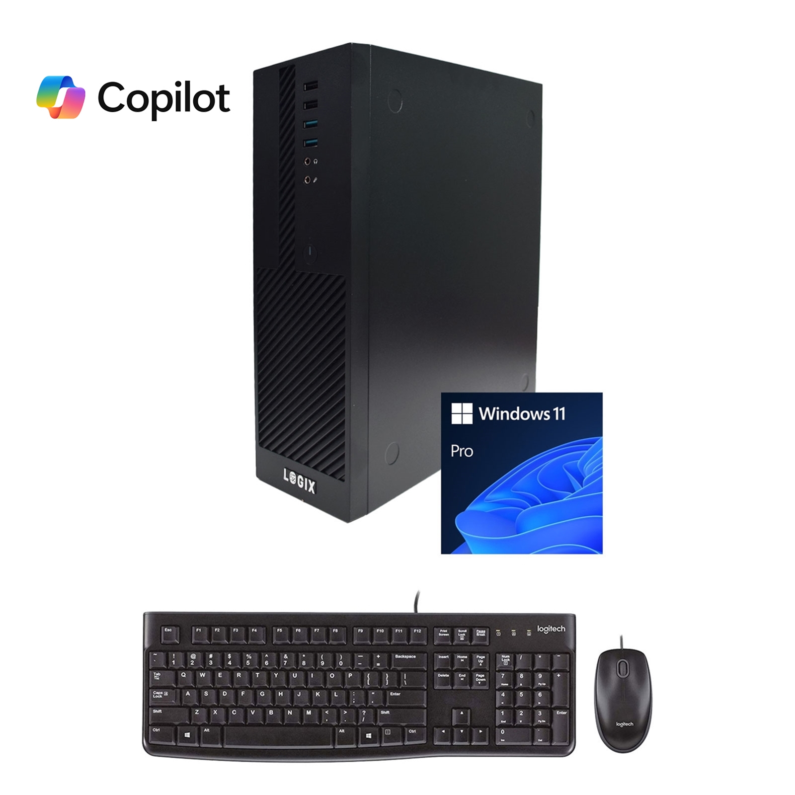 (image for) LOGIX 14th Gen Intel Core i7 20 Core Small Form Factor SFF Business / Education PC with 16GB RAM, 1TB SSD, Windows 11 Pro, Keyboard, Mouse & 3 Year Warranty