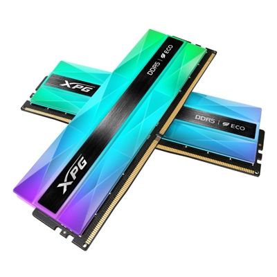 Adata LANCER NEON AX5U6400C3216G-DCLANRSG DDR5 6400MHz, 32GB, (2 x 16GB) CL32, 1.4v, Retail, Silver RGB System Memory, Using Eco-Friendly Material