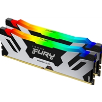 Kingston FURY Renegade KF564C32RSAK2-32 32GB (2x 16GB) U-DIMM System Memory, 6400MHz, DDR5, CL32, Silver, RGB, Intel XMP