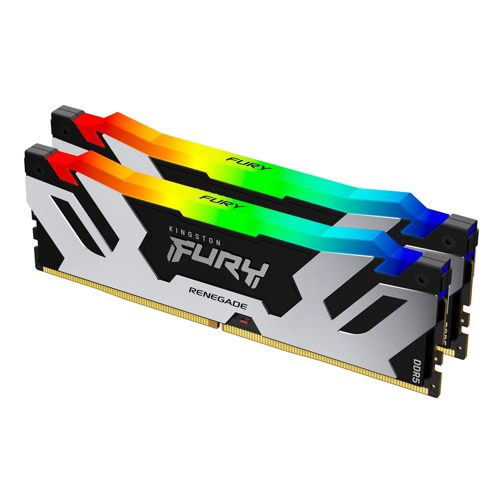 (image for) Kingston FURY Renegade RGB KF560C32RSAK2-96 96GB (48GB x2) DDR5 6000MT/s Silver/Black DIMM [XMP]