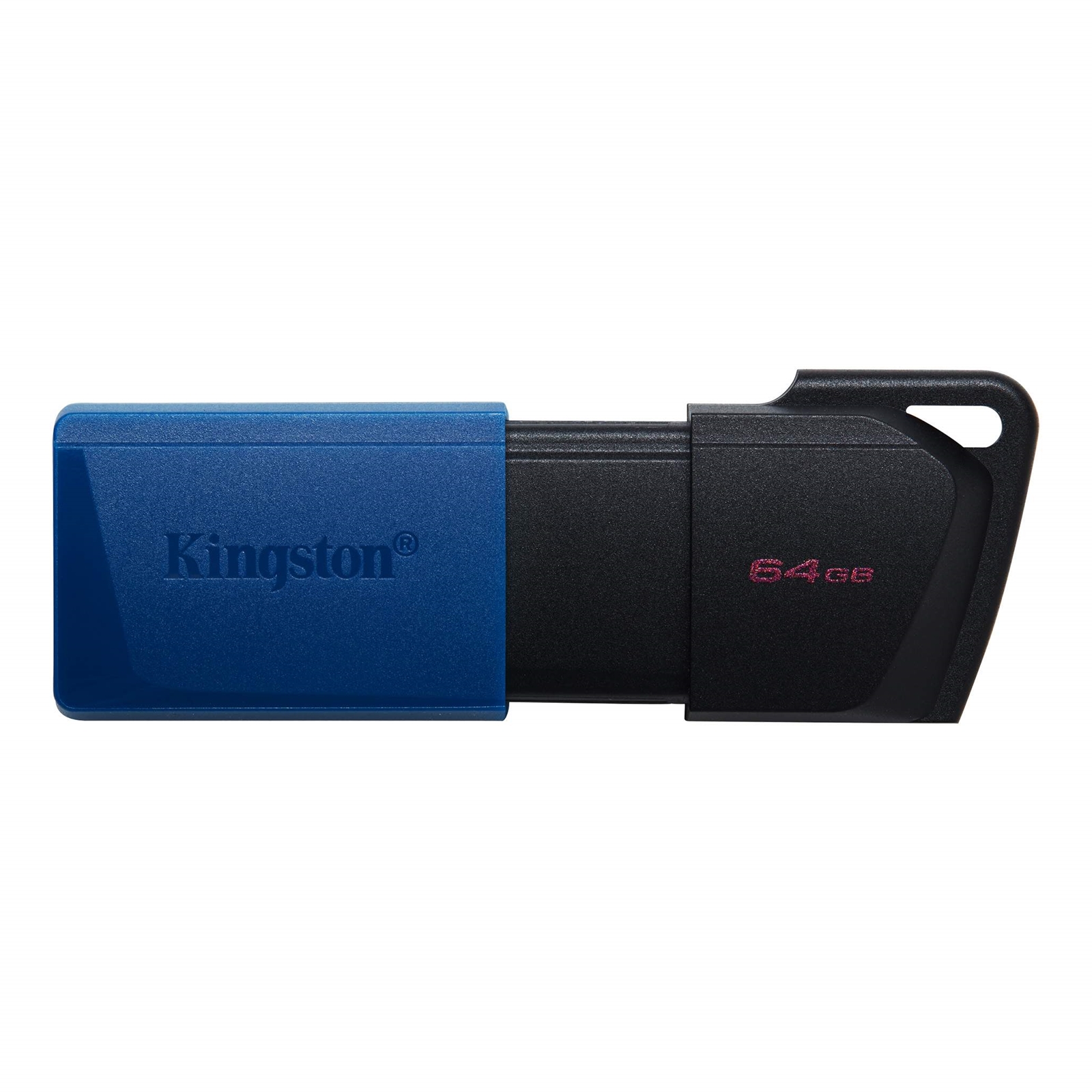 (image for) Kingston DataTraveler ExodiaM DTXM/64GB USB Flash Drive, 64GB, USB 3.2, Blue / Black, Moving Cap Design