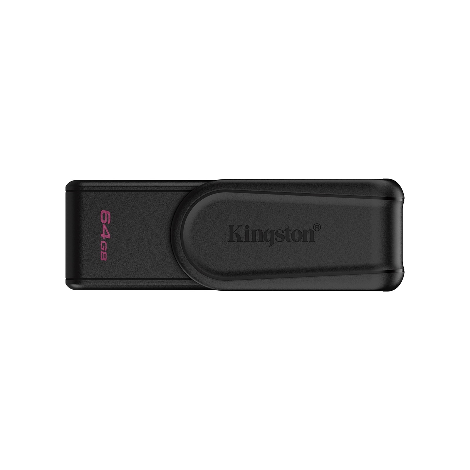 (image for) Kingston DataTraveler Exodia S DTXS/64GB USB Flash Drive, 64GB, USB 3.2, Black, Swivel Cap Design
