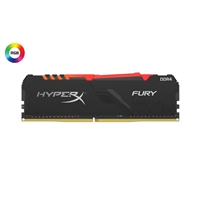 Kingston HyperX Fury RGB 16GB Black Heatsink (1x16GB) DDR4 2666MHz DIMM System Memory Memory - DDR4