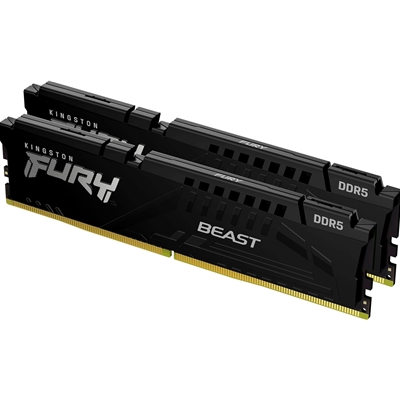 Kingston FURY Beast KF560C36BBE2K2-32 32GB (2x 16GB) DIMM System Memory, 6000MHz, DDR5, CL36, Black, Intel XMP, AMD EXPO