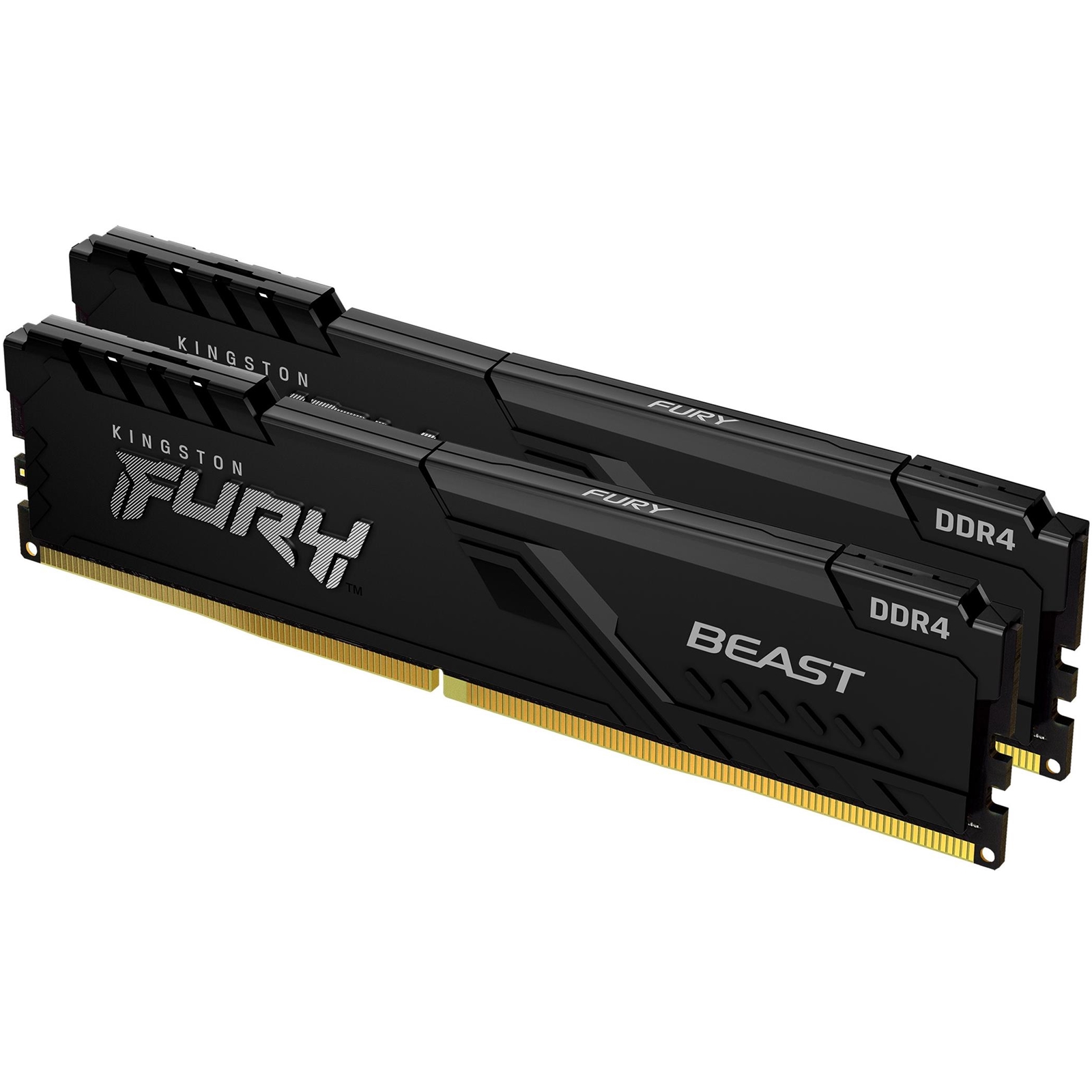 (image for) Kingston FURY Beast 16GB (2 x 8GB) 2666MHz DDR4 DIMM System Memory Black Heatsink