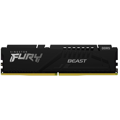 Kingston FURY Beast KF552C40BBK2-64 64GB (2x 32GB) DIMM System Memory, 5200MHz, DDR5, CL40, Black, Intel XMP