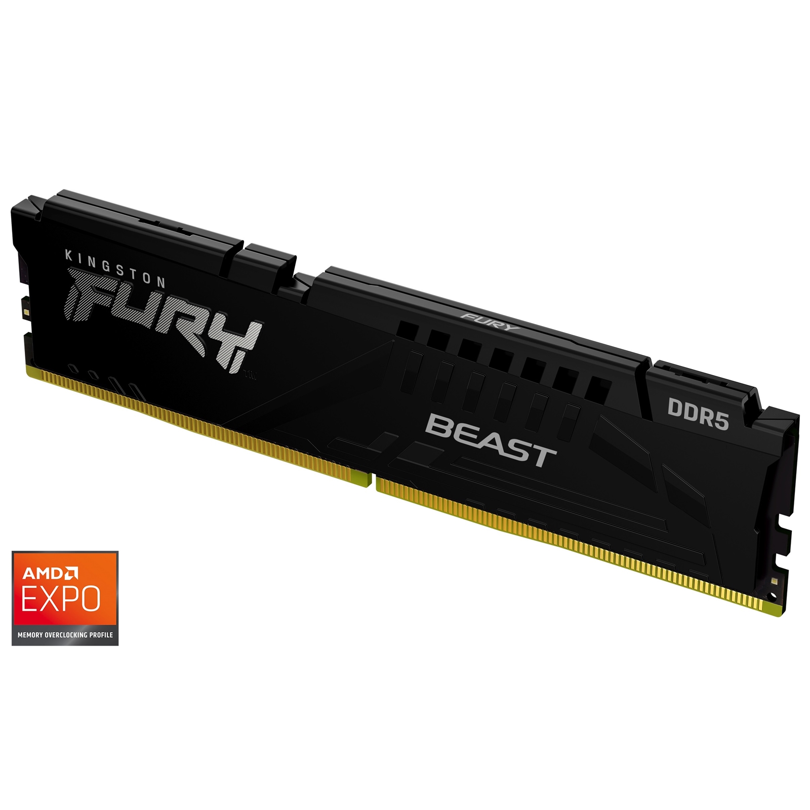 (image for) Kingston FURY Beast KF556C36BBE-16 16GB System Memory, 5600MT/s, DDR5, CL36, DIMM, Black, AMD EXPO Certified