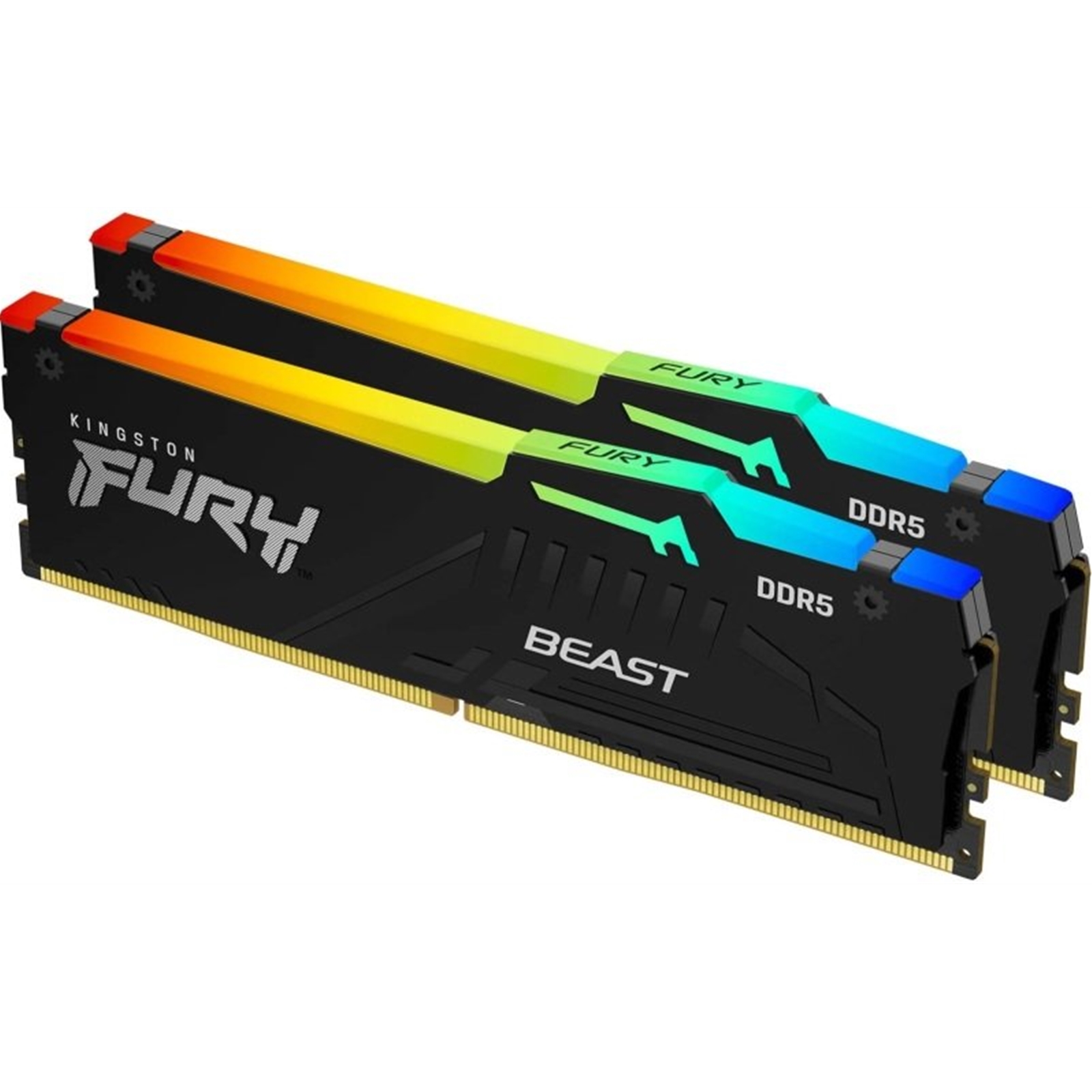 (image for) Kingston FURY Beast KF556C40BBAK2-64 64GB (2x32GB) System Memory, DDR5, 5600MHz, Black, 288 Pin, AMD EXPO Certified