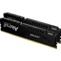 Kingston FURY Beast KF556C40BBK2-64 64GB (2x 32GB) DIMM System Memory, 5600MHz, DDR5, CL40, Black, Intel XMP