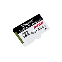 Kingston SDCE/32GB High Endurance micro SD Flash Memory Card, 32GB, Class 10, A1, UHS-I U1, Retail Packed