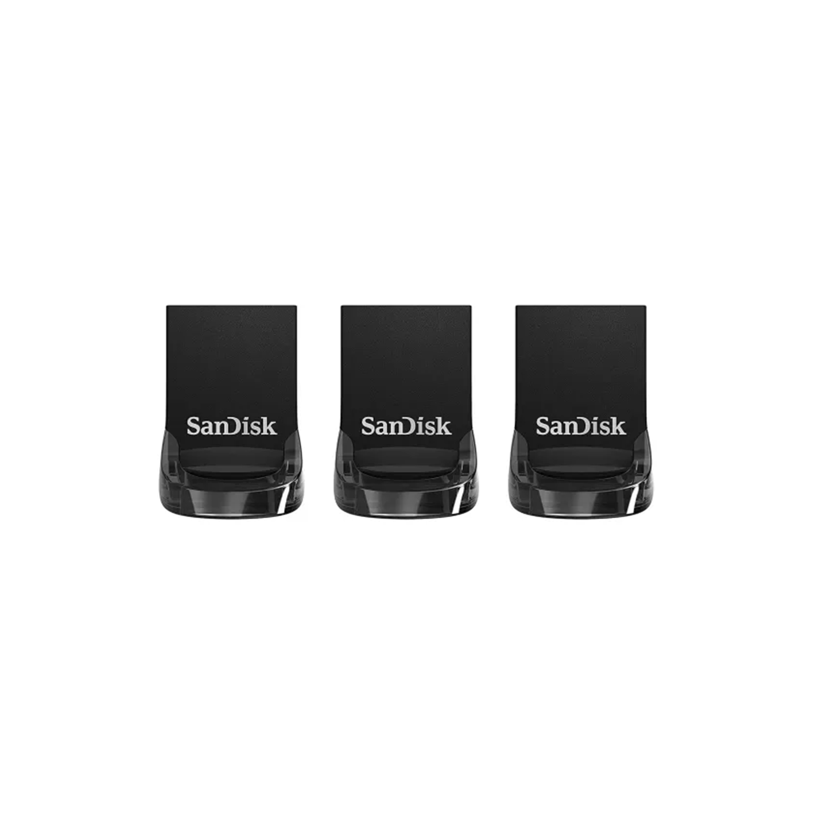 (image for) SanDisk Ultra Fit - USB flash drive - 32 GB - USB 3.1 - black (pack of 3)