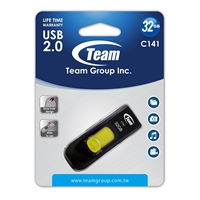 Team C141 32GB USB 2.0 Yellow USB Flash Drive