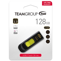 Team C145 128gb Usb 3.0 Yellow Usb Flash Drive Tc1453128gy01 - Tgt01