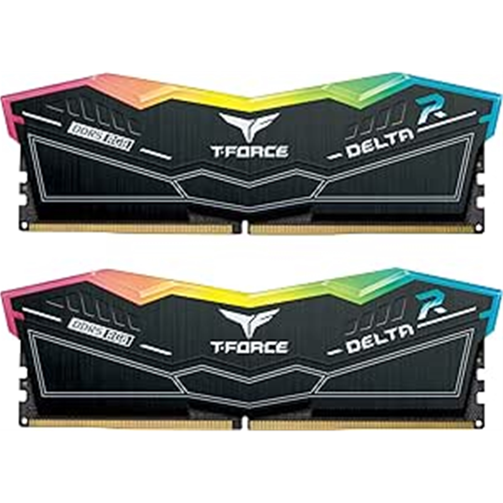 (image for) Team T-Force Delta RGB FF3D532G7600HC36DDC01 32GB DDR5 7600MHz System Memory, 2 x 16GB, Black, 36-46-46-84 1.40V