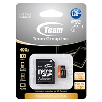 Team 128gb Micro Sdxc Uhs-1 Class 10 Flash Card With Adapter Tusdx128guhs03 - Tgt01