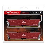 Team Vulcan Z 16GB Red Heatsink (2 x 8GB) DDR4 2666MHz DIMM System Memory