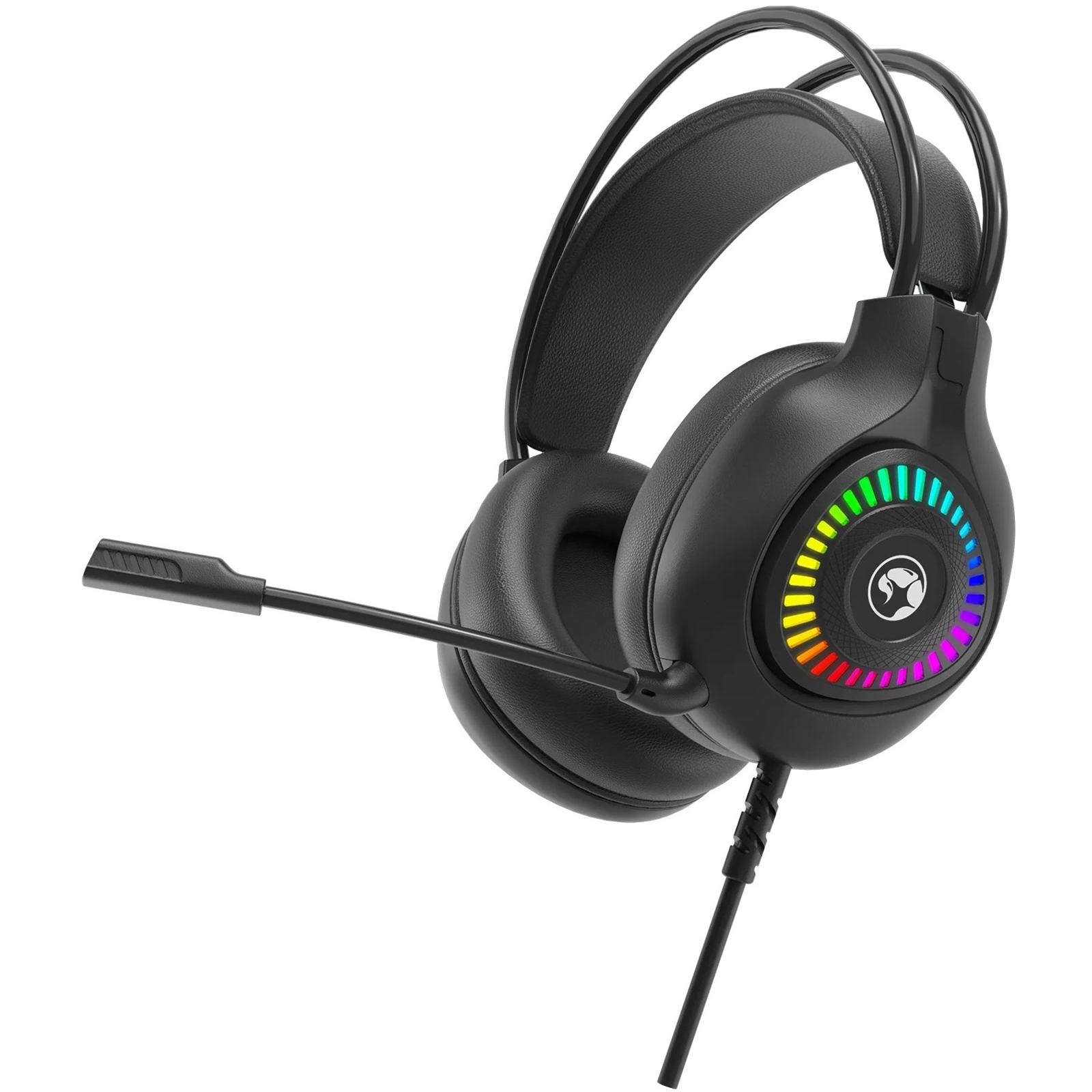 (image for) Marvo H8325 Akari 40 USB 2.0 Wired Gaming RGB Headset (Black)