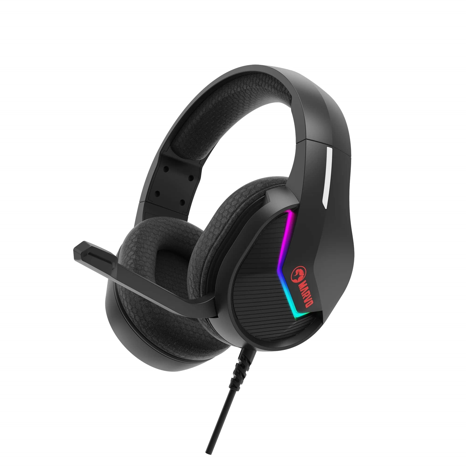 (image for) Marvo Scorpion H8618 Tactic 40 USB 2.0 Wired Gaming RGB Headset (Black)
