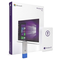 Microsoft Windows 10 Pro 32/64bit Operating System Retail Box USB Flash Drive