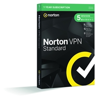Norton Vpn 5 Device 1-year Subscription, Includes Change Location, Content Access, Auto Connect And Ad Tracker Blocking, Pc/mac/ios/android, Retail Boxed 21485888 - Tgt01