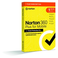 Norton 360 Plus Mobile 1 Device 1-year Subscription, Includes Secure Vpn, Password Manager, Dark Web Monitoring And Ai-powered Scam Protection Across Email, Texts, Calls And Web, Ios And Android Retail Boxed 21485892 - Tgt01